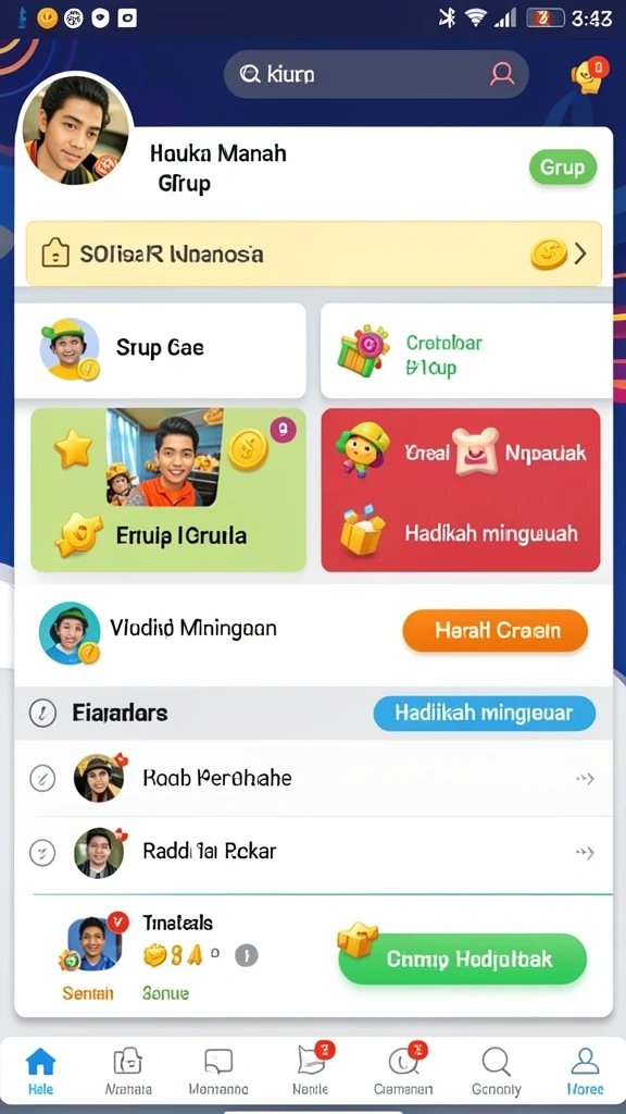 71h - Tampilan antarmuka yang intuitif dan menarik.