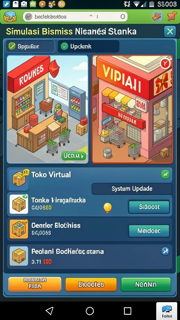 asia100 - Menu navigasi yang mudah diakses untuk semua pemain.